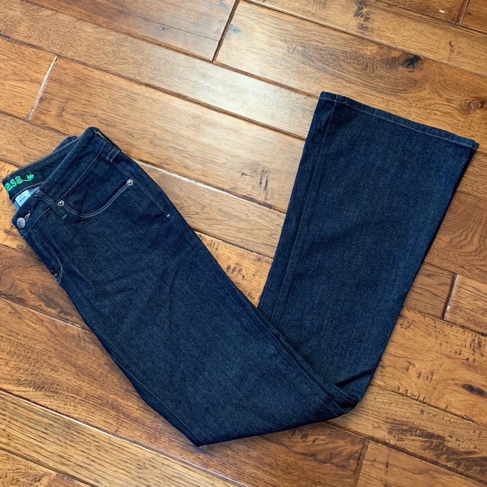 Grass Jeans | Dark Washed Oversized Flare Jeans | Sz 25